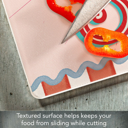 Cookies for Santa 3mm Tempered Glass Cutting Board 15" x 12"