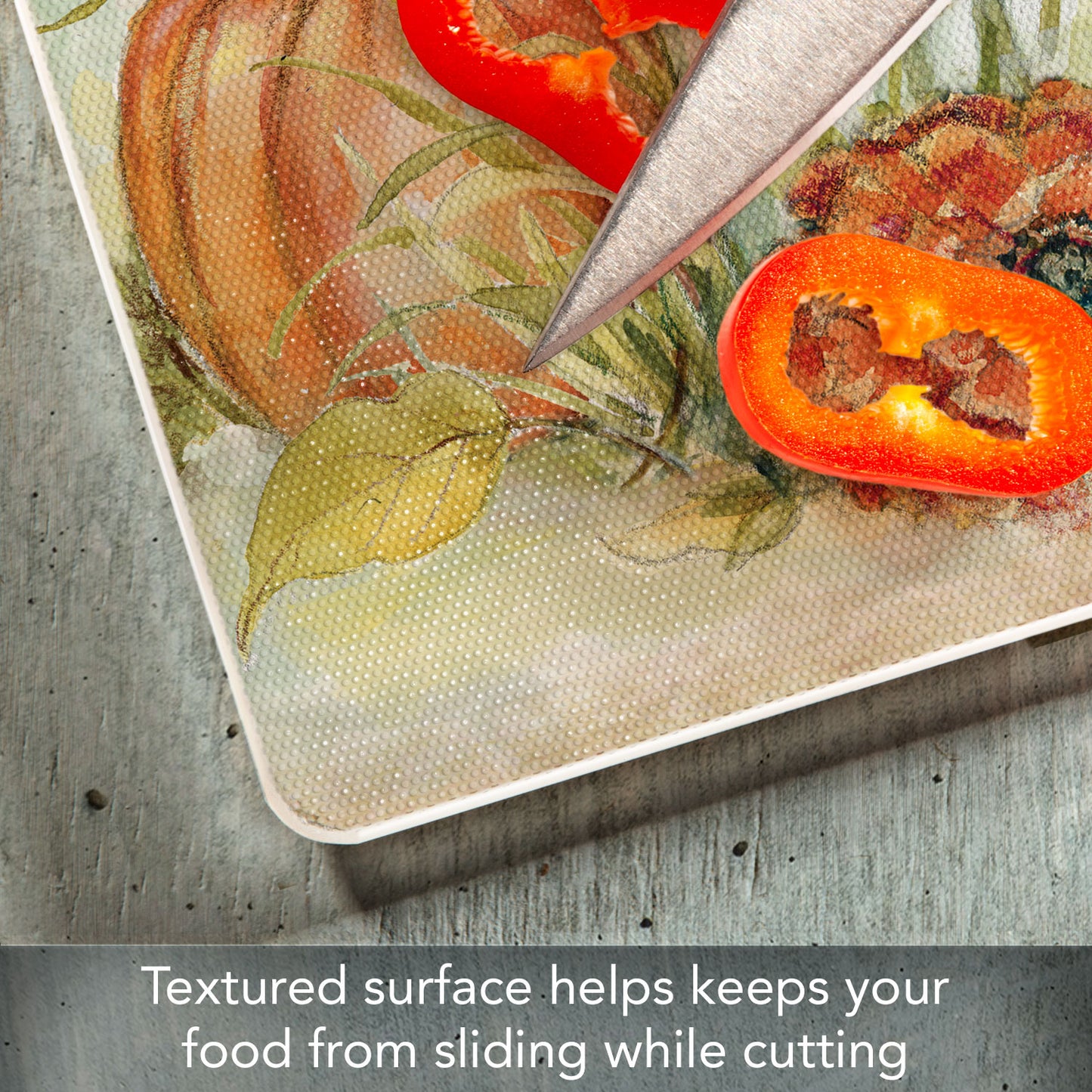 Autumn in the Air 3mm Tempered Glass Cutting Board 15" x 12"