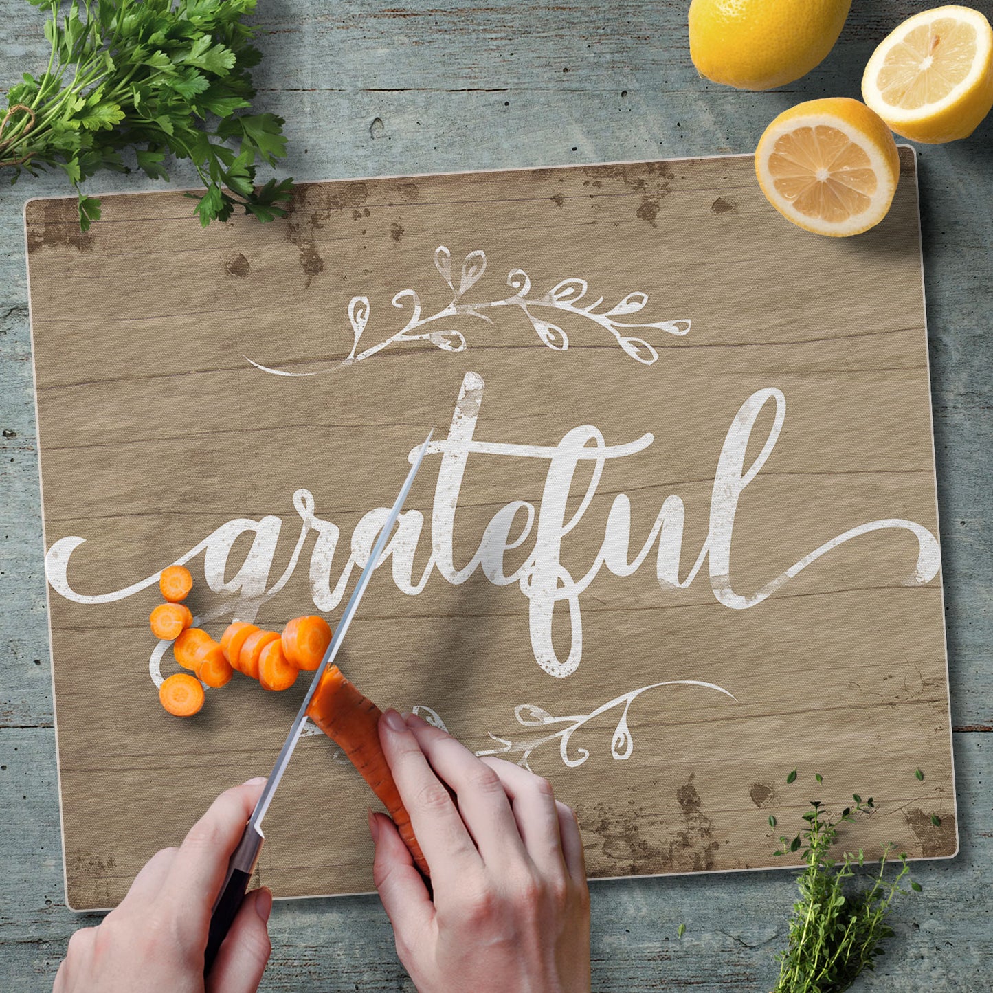 Grateful 3mm Tempered Glass Cutting Board 15" x 12"
