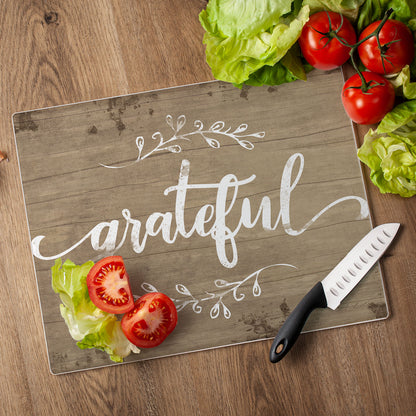Grateful 3mm Tempered Glass Cutting Board 15" x 12"