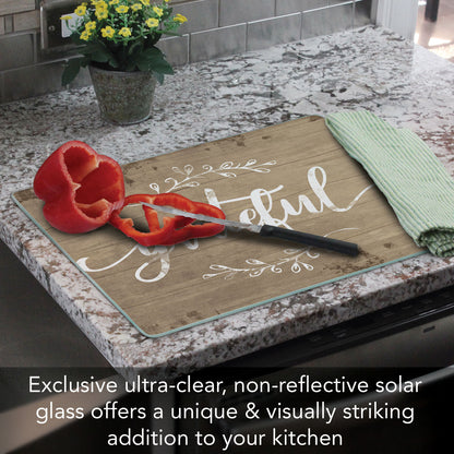 Grateful 3mm Tempered Glass Cutting Board 15" x 12"