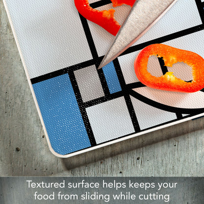 Frank Lloyd Wright Waterlilies 3mm Tempered Glass Cutting Board 15" x 12"