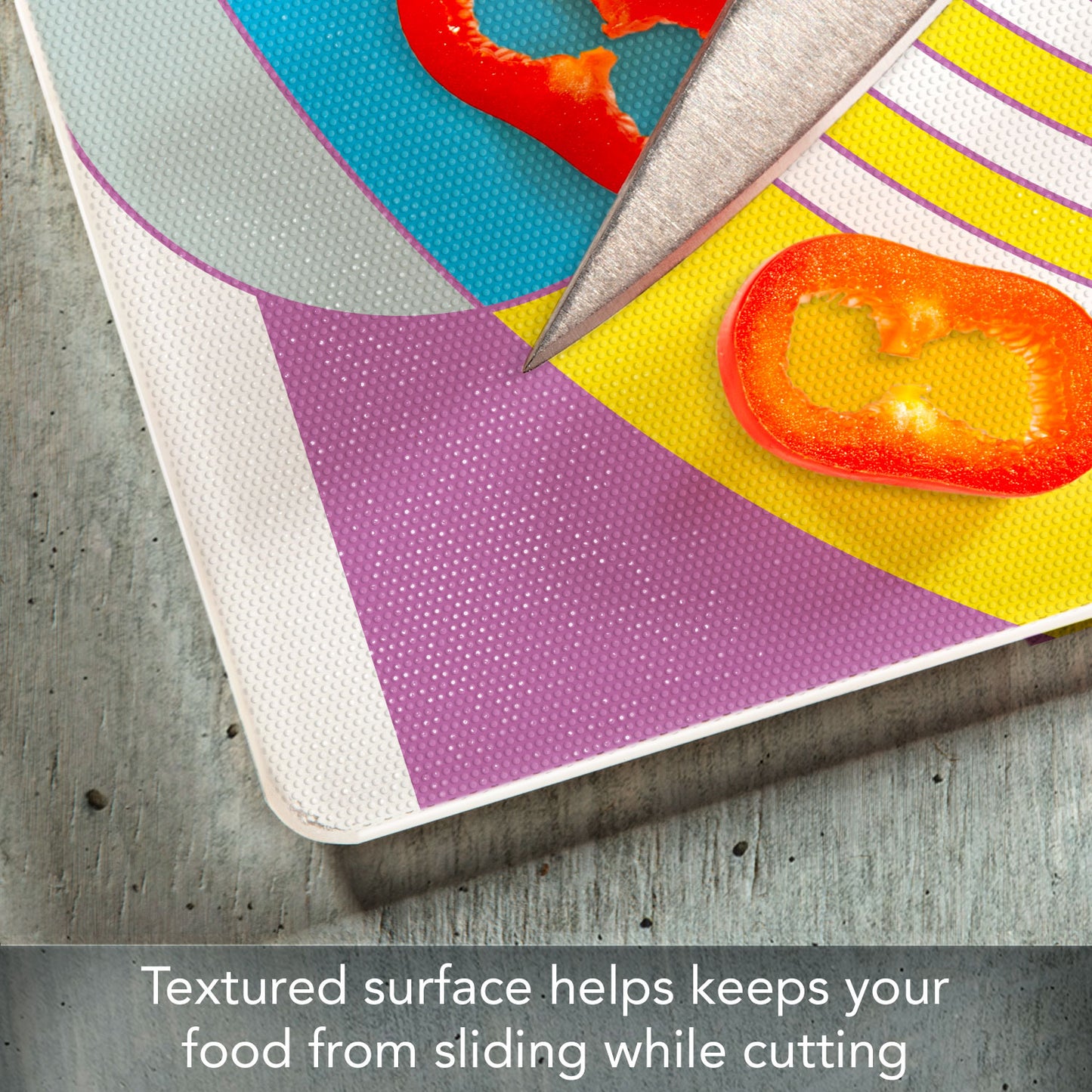 Frank Lloyd Wright Hoffman Rug Design 3mm Tempered Glass Cutting Board 15" x 12"