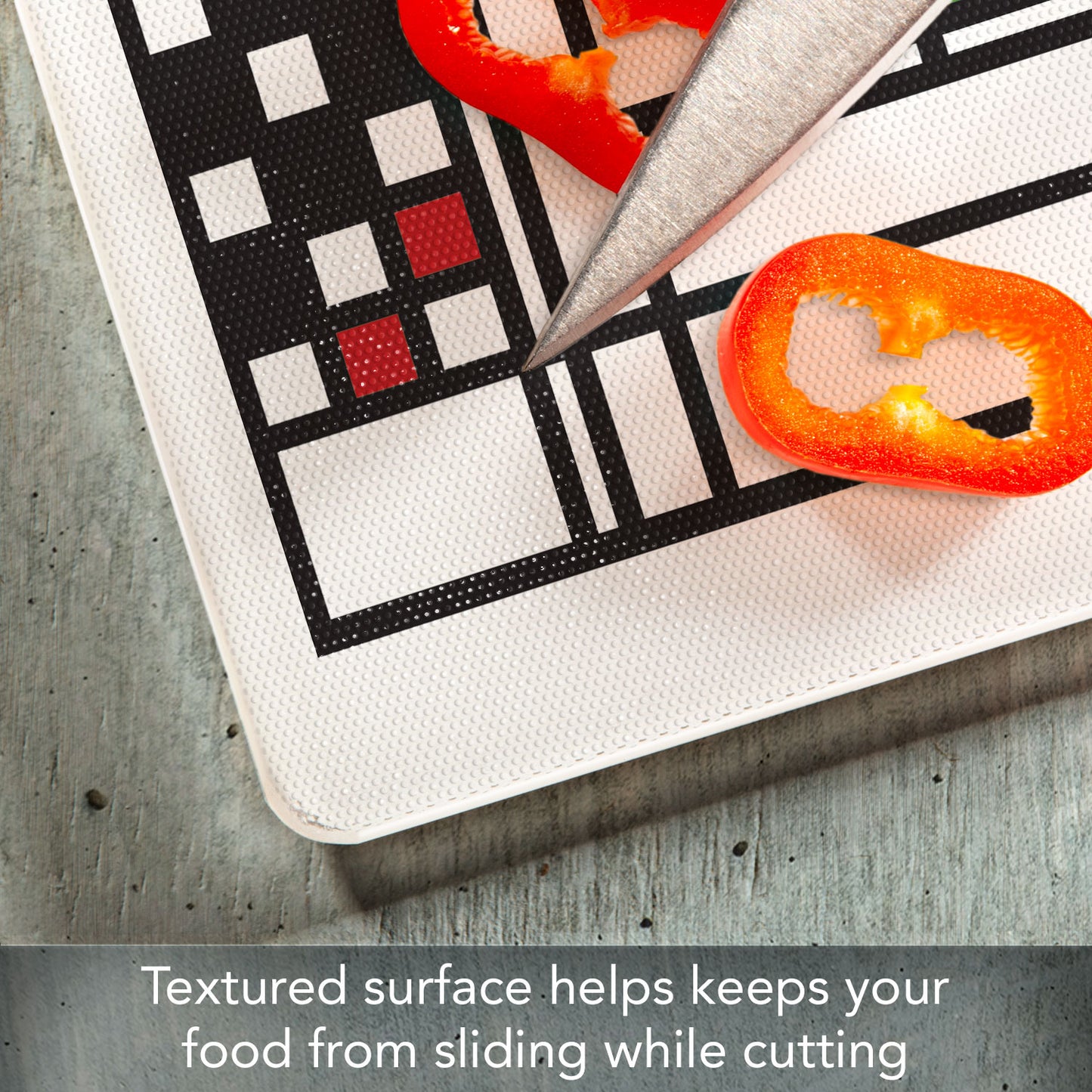 Frank Lloyd Wright Coonley Playhouse Design 3mm Tempered Glass Cutting Board 15" x 12"