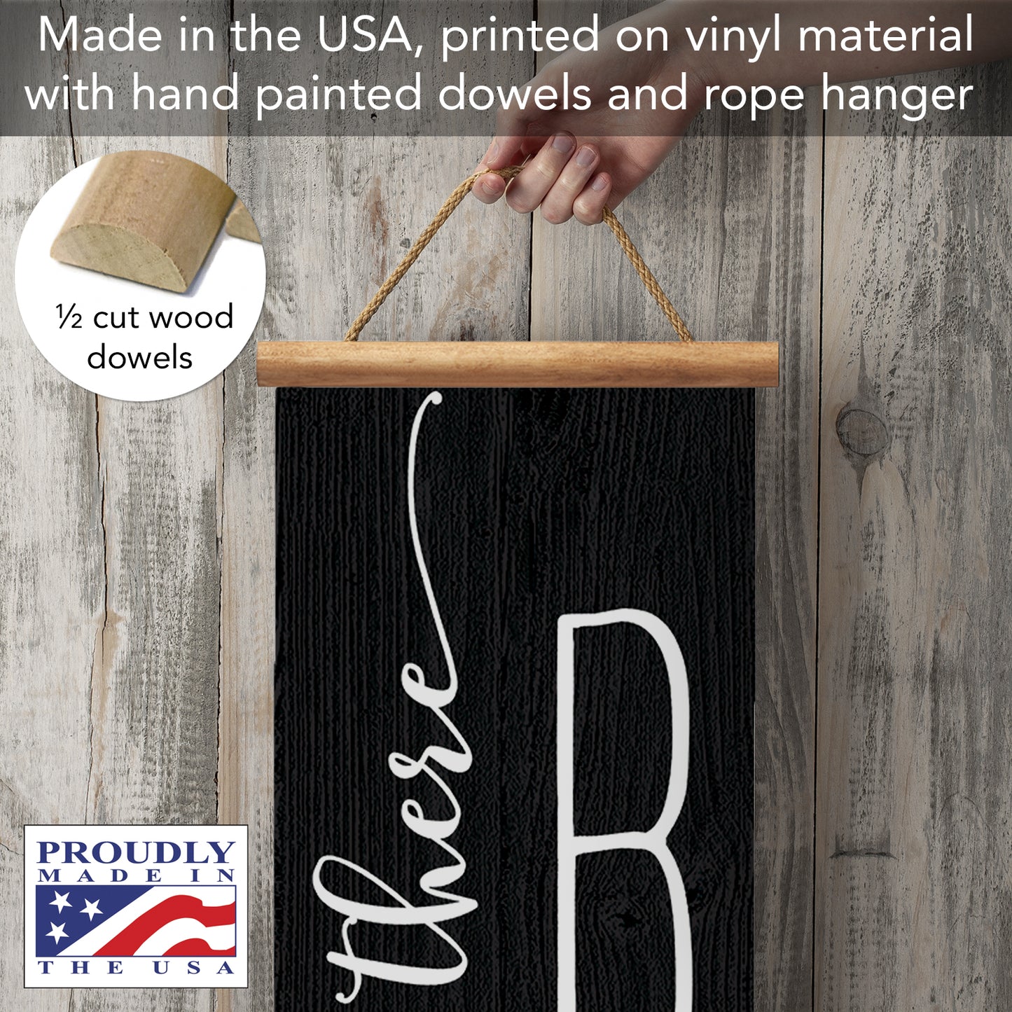 Highland Home Hey Boo Welcome Indoor/Outdoor Vinyl Hanging Entryway Sign Made in the USA Reusable Easy Wipes Clean Easy Storage