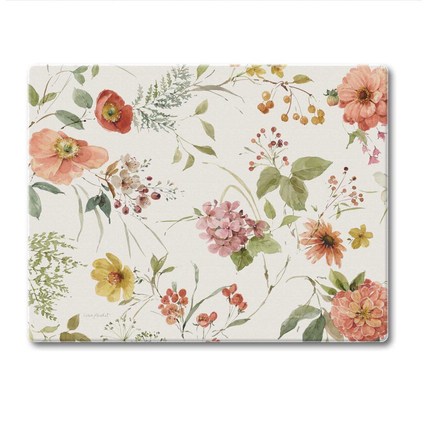 CounterArt Blessed by Nature 3mm Tempered Glass Cutting Board 10" x 8" Manufactured in the USA