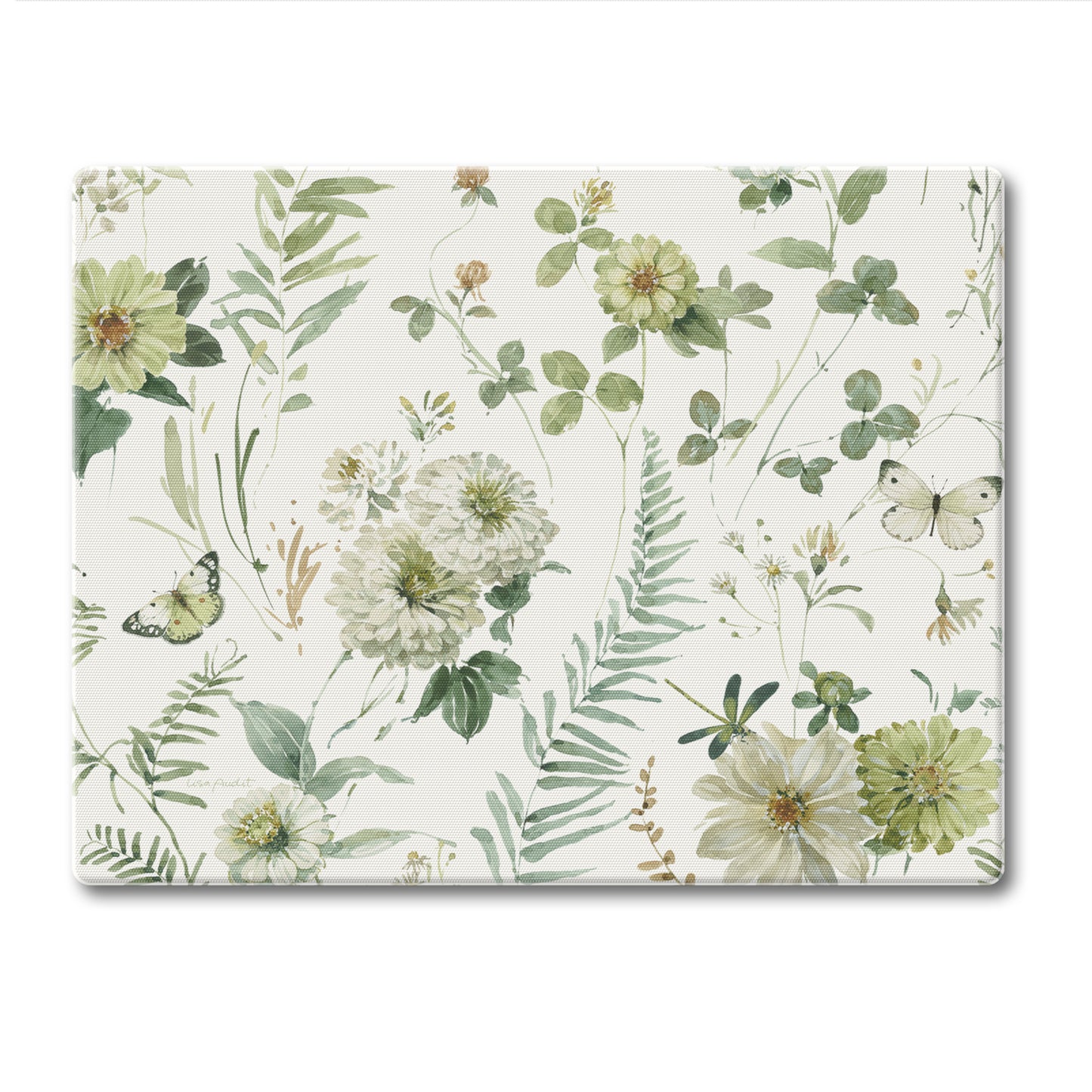 CounterArt Green Fields 3mm Tempered Glass Cutting Board 10" x 8" Manufactured in the USA
