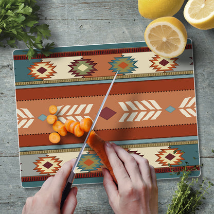 CounterArt Southwest Vibe 3mm Tempered Glass Cutting Board 10” x 8” Manufactured in the USA