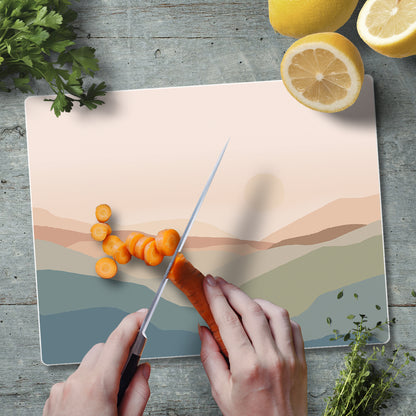 CounterArt Mountain Spice 3mm Tempered Glass Cutting Board 10” x 8” Manufactured in the USA