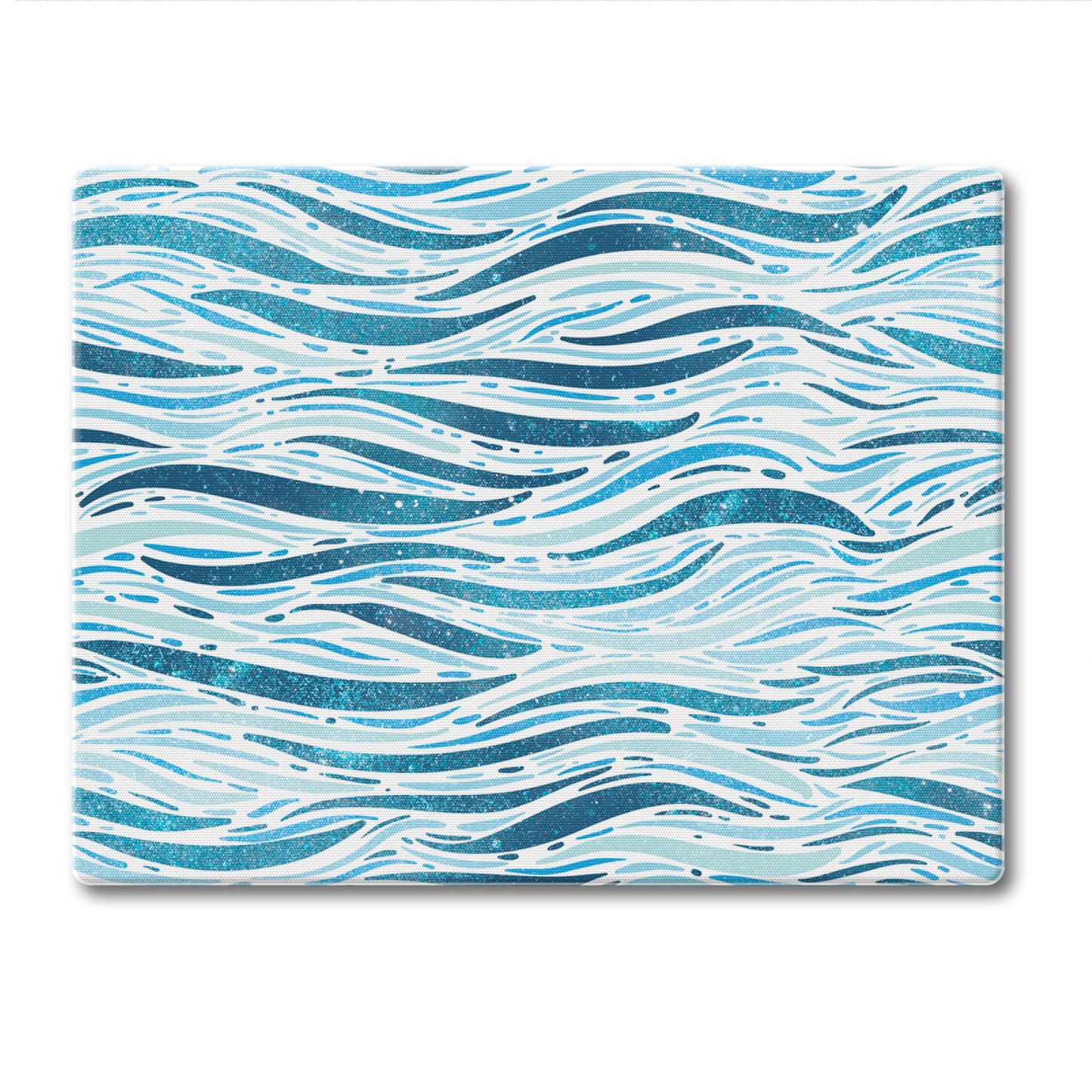 CounterArt Wavy Waves 3mm Tempered Glass Cutting Board 10” x 8” Manufactured in the USA