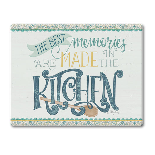 CounterArt Love To Cook 3mm Tempered Glass Cutting Board 10” x 8” Manufactured in the USA
