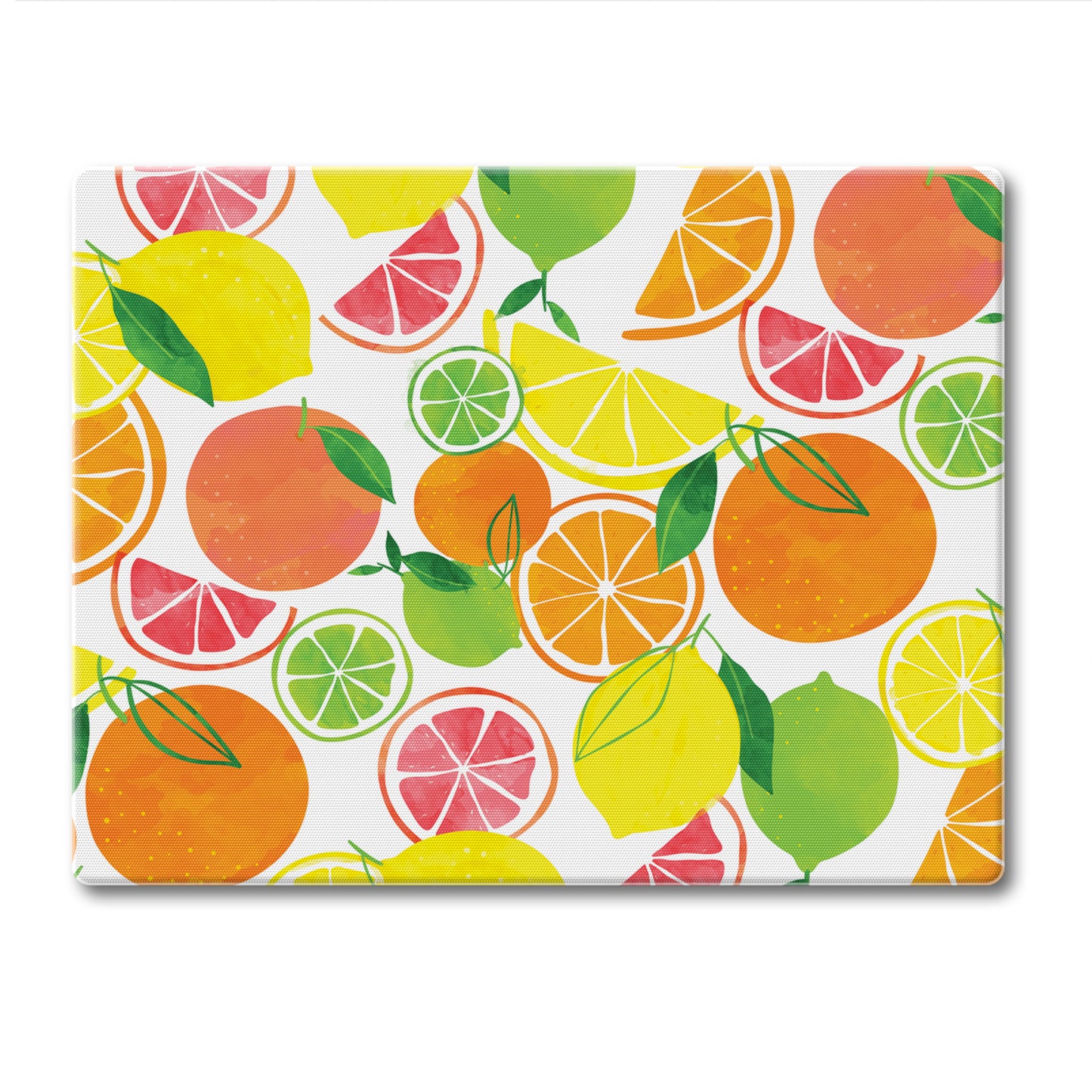 CounterArt Bright Fruit 3mm Tempered Glass Cutting Board 10” x 8” Manufactured in the USA