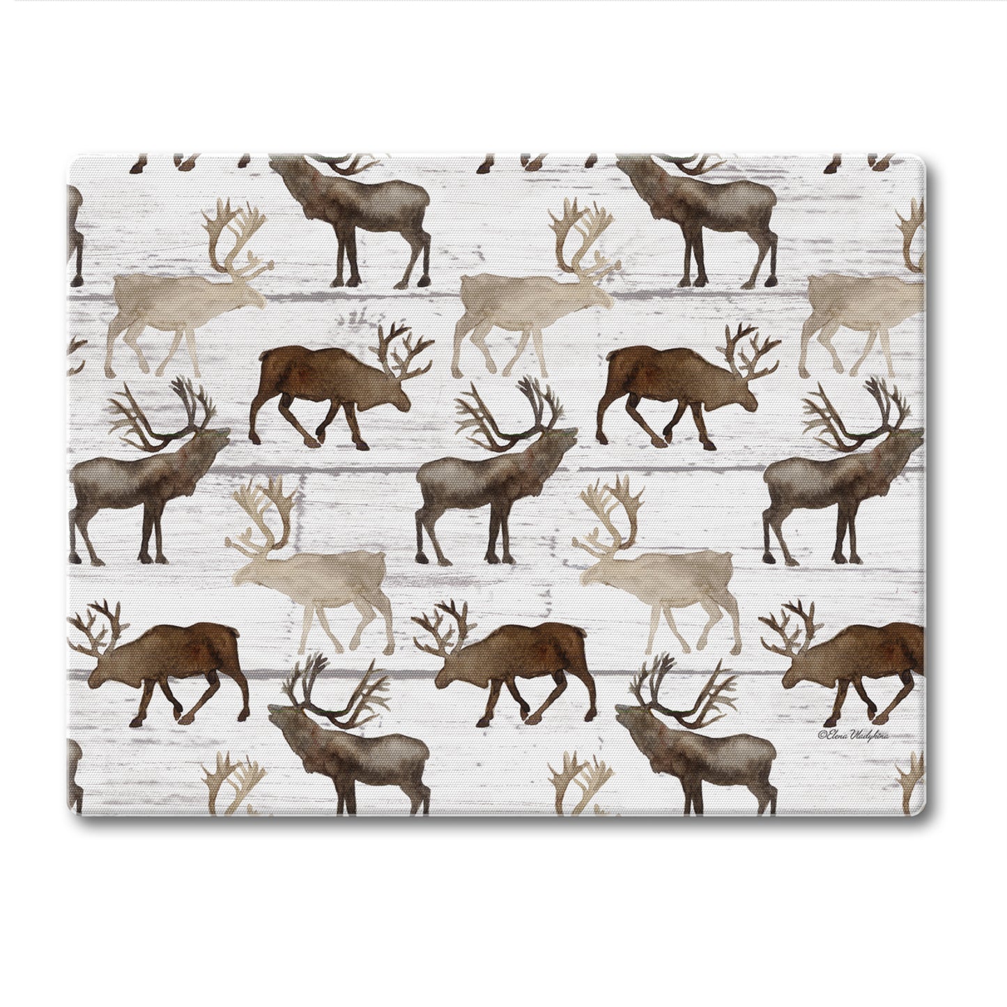 CounterArt Deer Pattern 3mm Tempered Glass Cutting Board 10” x 8” Manufactured in the USA
