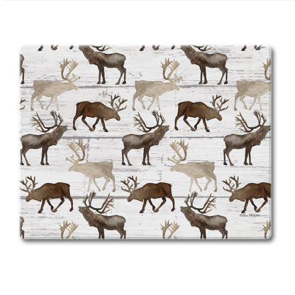 CounterArt Deer Pattern 3mm Tempered Glass Cutting Board 10” x 8” Manufactured in the USA