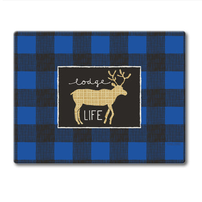 CounterArt Lodge Life 3mm Tempered Glass Cutting Board 10” x 8” Manufactured in the USA