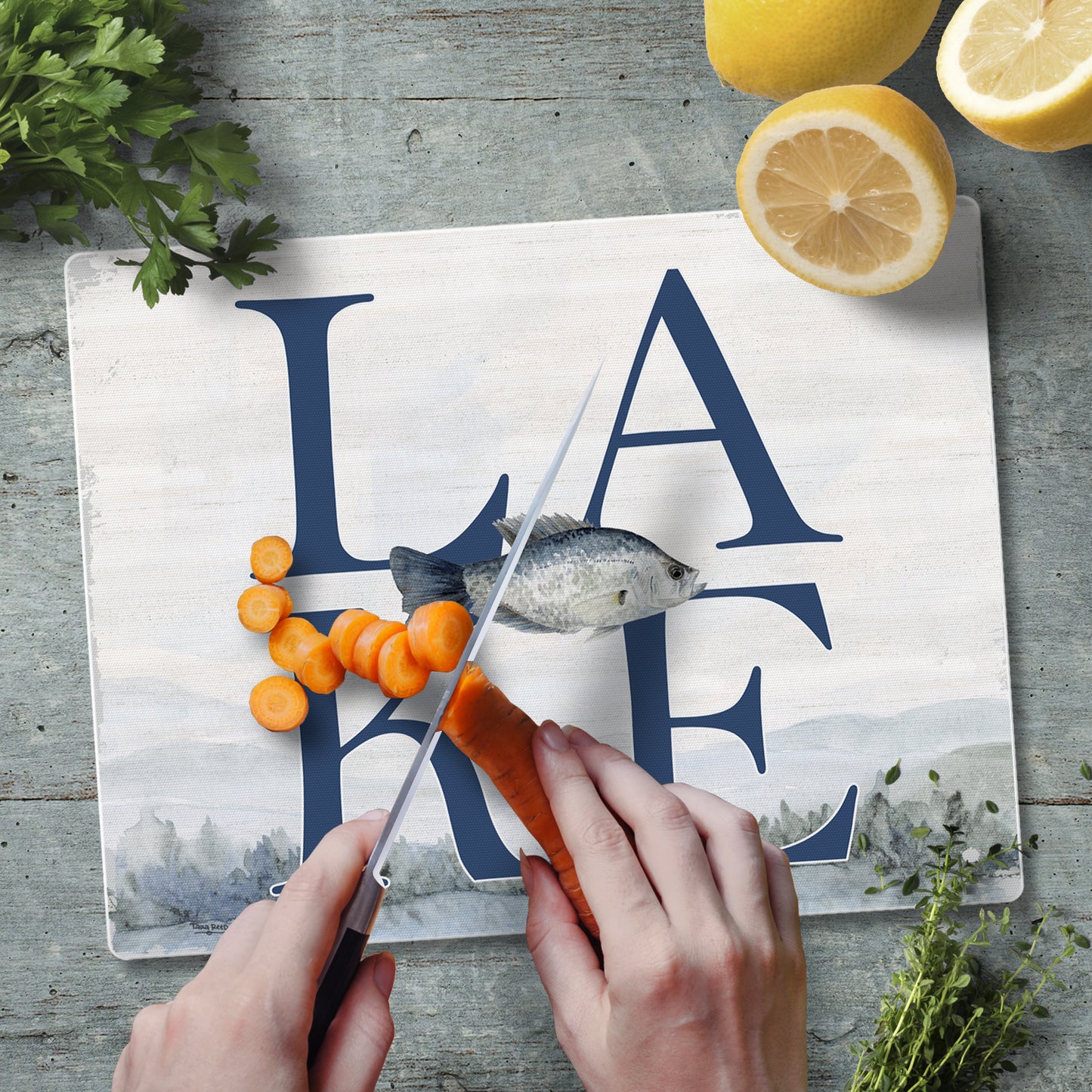Lake 3mm Tempered Glass Cutting Board 10” x 8”