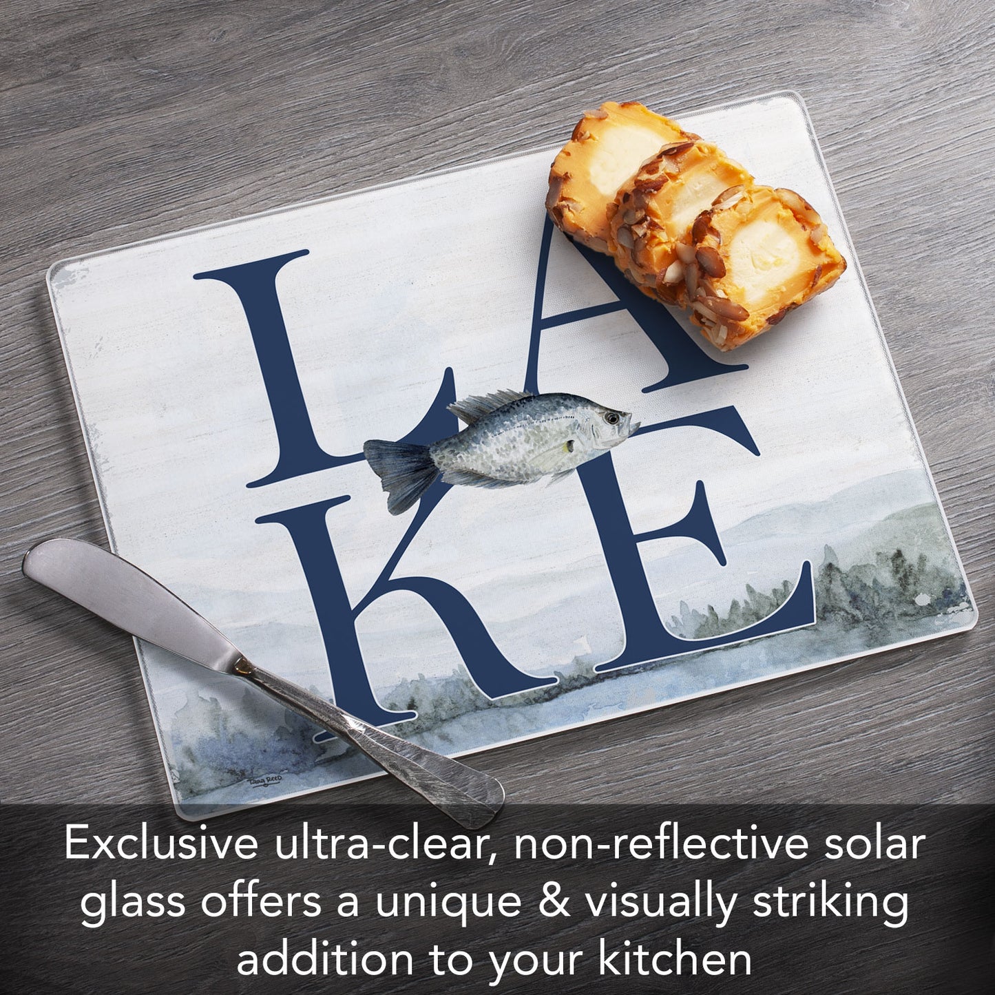Lake 3mm Tempered Glass Cutting Board 10” x 8”