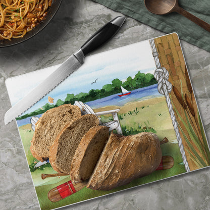Lakeside 3mm Tempered Glass Cutting Board 10” x 8”