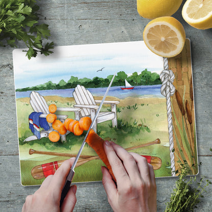 Lakeside 3mm Tempered Glass Cutting Board 10” x 8”