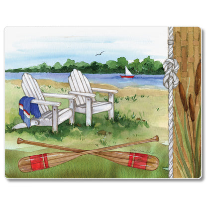 Lakeside 3mm Tempered Glass Cutting Board 10” x 8”
