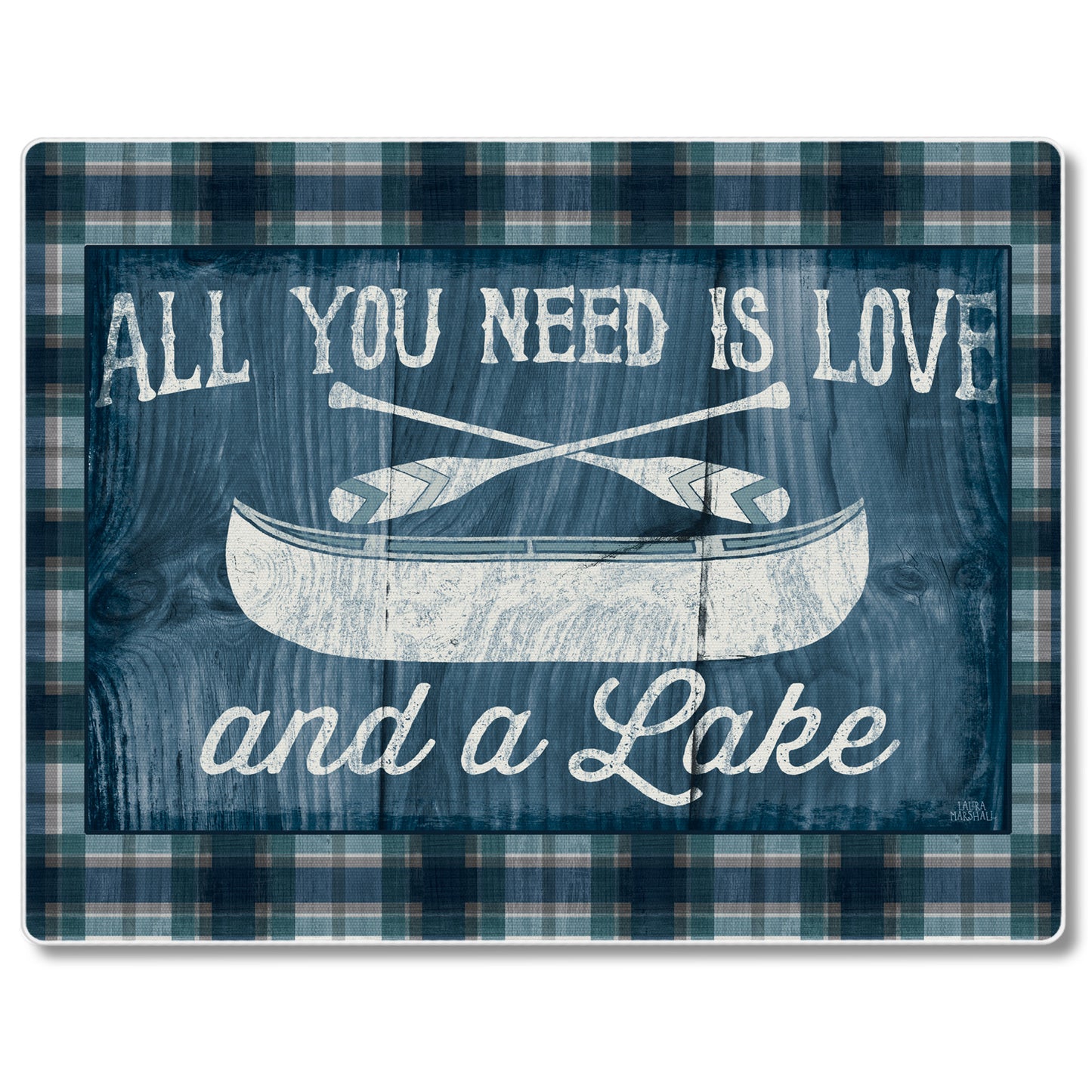 Love & A Lake 3mm Tempered Glass Cutting Board 10” x 8”