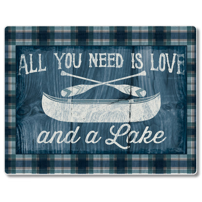 Love & A Lake 3mm Tempered Glass Cutting Board 10” x 8”