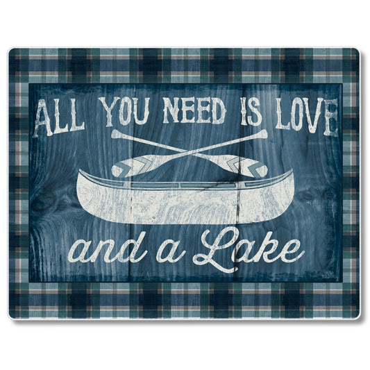 Love & A Lake 3mm Tempered Glass Cutting Board 10” x 8”