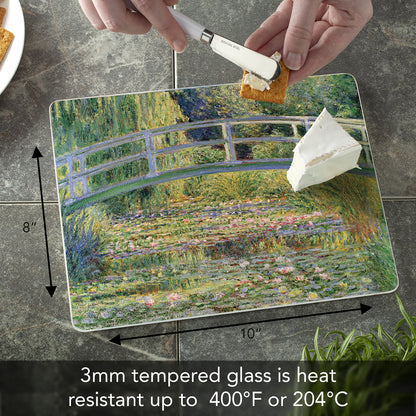 CounterArt Footbridge 3mm Tempered Glass Cutting Board 10” x 8” Manufactured in the USA