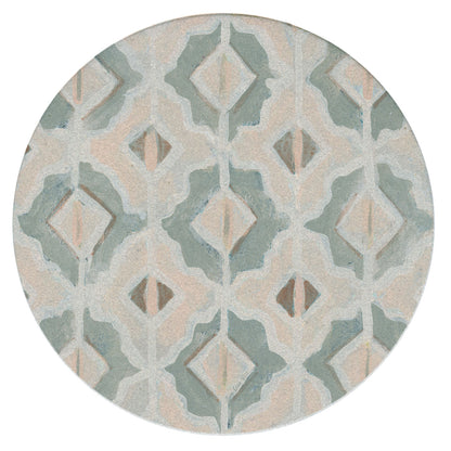 Vintage Blush Single Natural Sandstone Coaster 4" Round Create Your Own Set