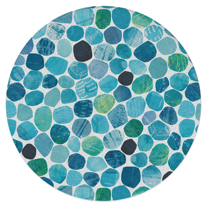 Bali Pebbles Single Natural Sandstone Coaster 4" Round Create Your Own Set