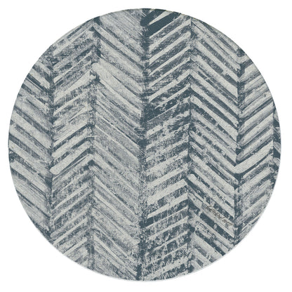 Chevron Single Natural Sandstone Coaster 4" Round Create Your Own Set