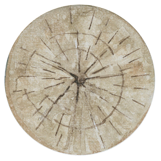 Nature's Trunk Single Natural Sandstone Coaster 4" Round Create Your Own Set