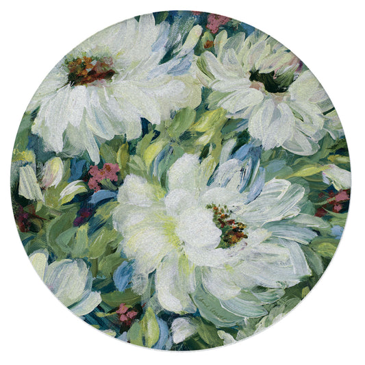 Peony Morning Single Natural Sandstone Coaster 4" Round Create Your Own Set