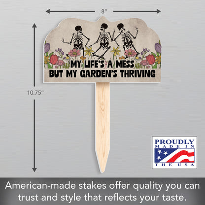 Garden is Thriving Decorative Shaped Garden Stake