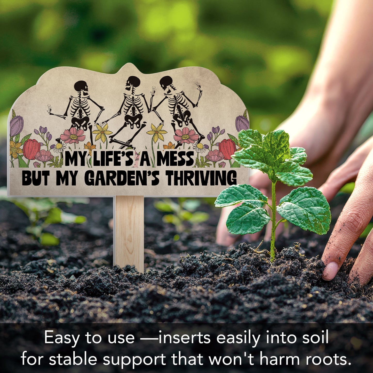 Garden is Thriving Decorative Shaped Garden Stake