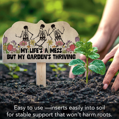 Garden is Thriving Decorative Shaped Garden Stake