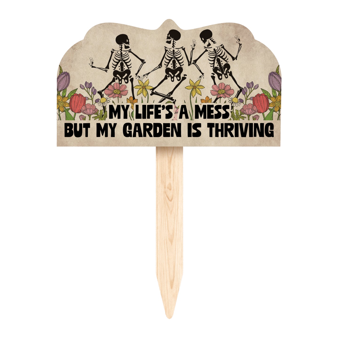 Garden is Thriving Decorative Shaped Garden Stake