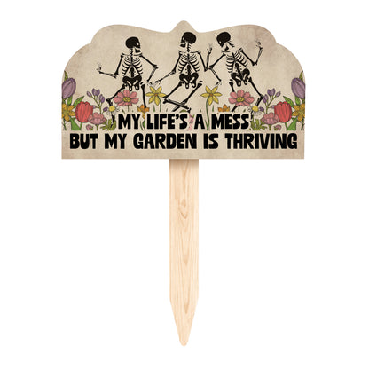 Garden is Thriving Decorative Shaped Garden Stake