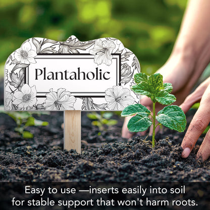 Plantaholic Decorative Shaped Garden Stake