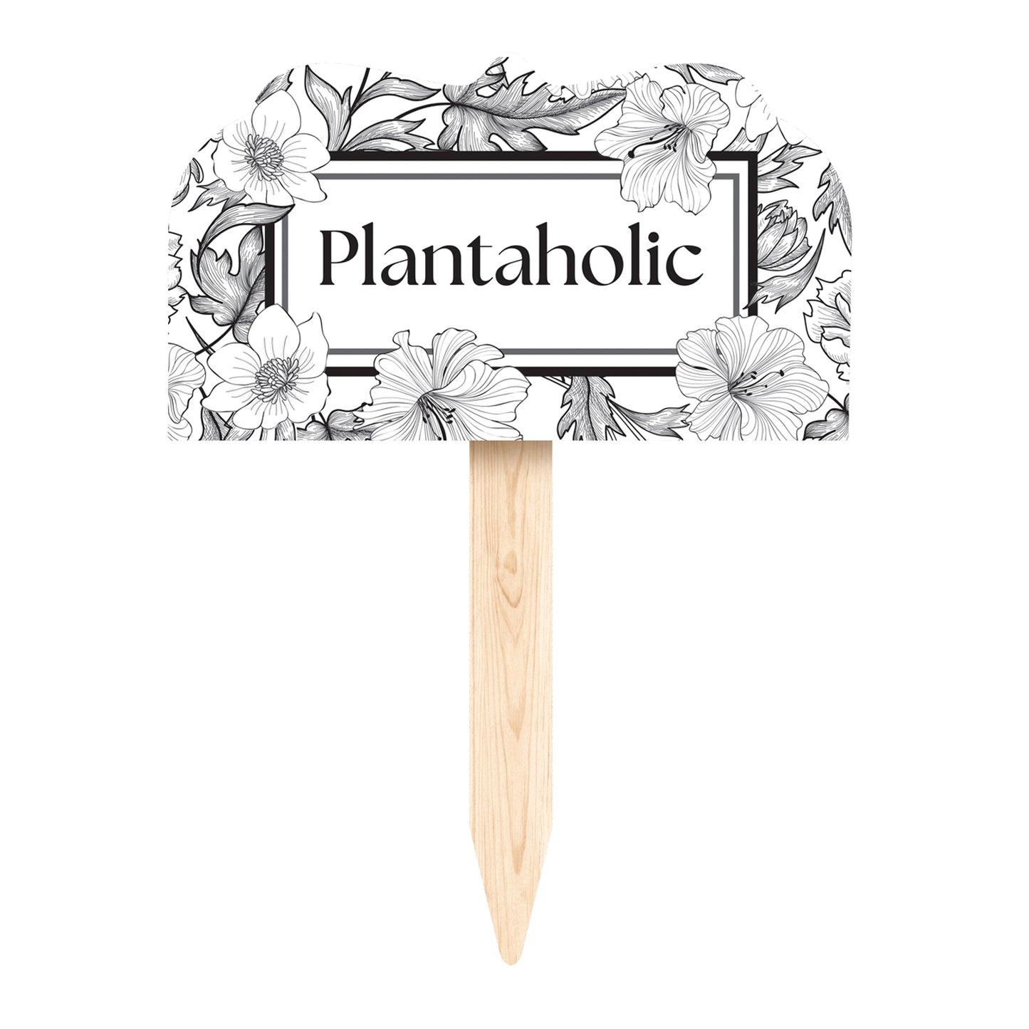 Plantaholic Decorative Shaped Garden Stake
