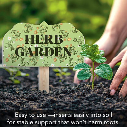 Herb Garden Shaped Garden Stake