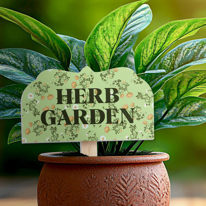 Herb Garden Shaped Garden Stake