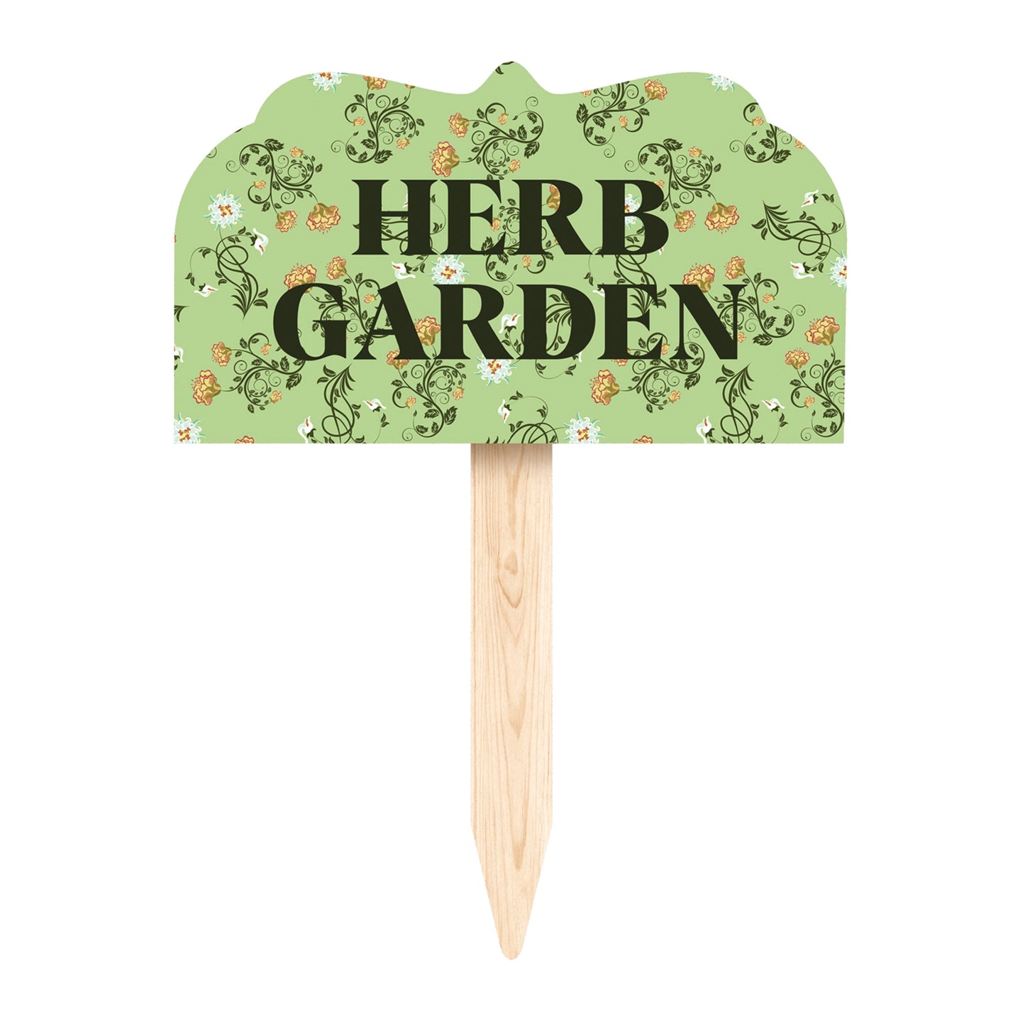 Herb Garden Shaped Garden Stake