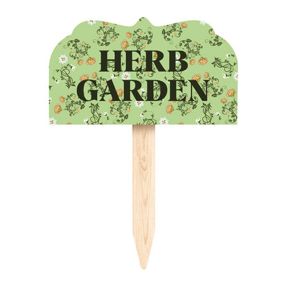 Herb Garden Shaped Garden Stake
