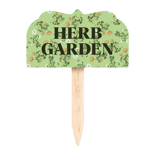 Herb Garden Shaped Garden Stake