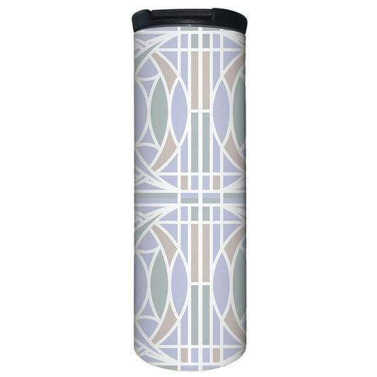 Highland Home Blossom Design by Frank Lloyd Wright on 17 Ounce Double Wall Insulated Stainless Steel Tumbler Manufactured in the USA