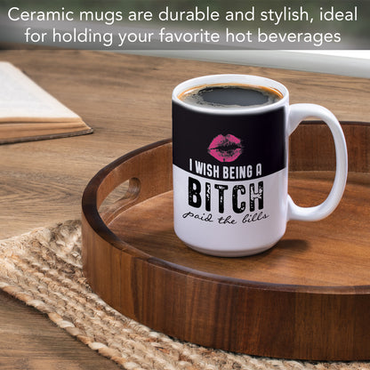 Paid The Bills 15 oz. Ceramic Mug Manufactured in the USA