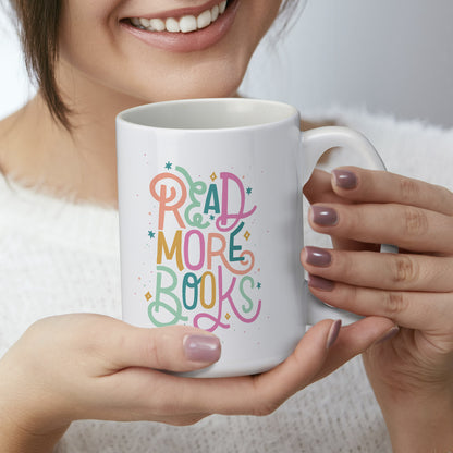 Highland Home Book Nerd 15 oz. Ceramic Mug Manufactured in the USA