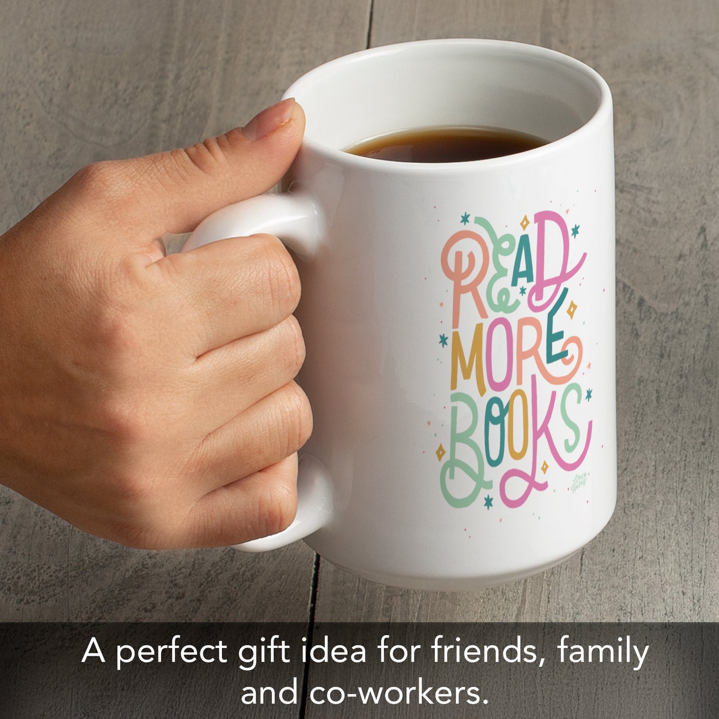 Highland Home Book Nerd 15 oz. Ceramic Mug Manufactured in the USA