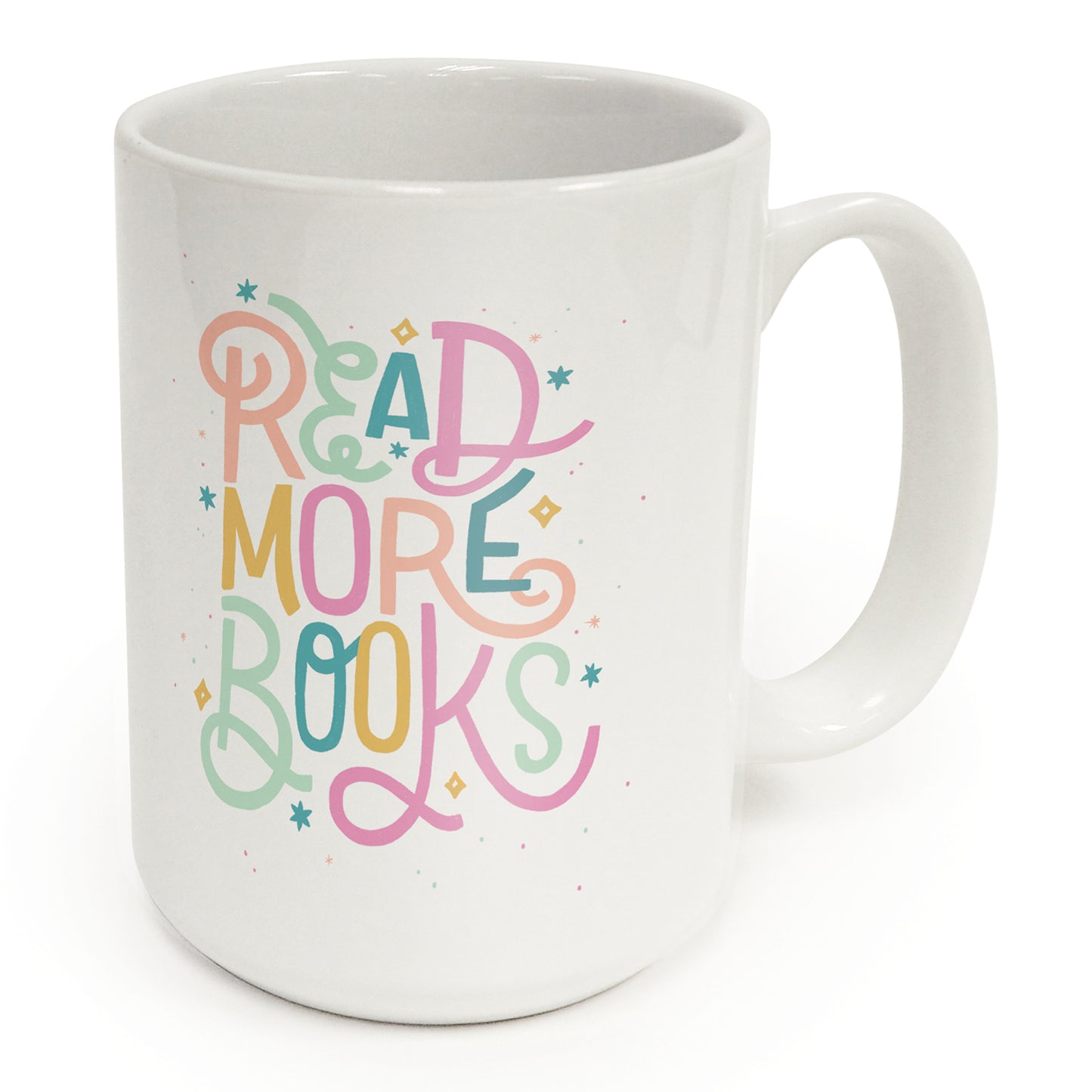 Highland Home Book Nerd 15 oz. Ceramic Mug Manufactured in the USA